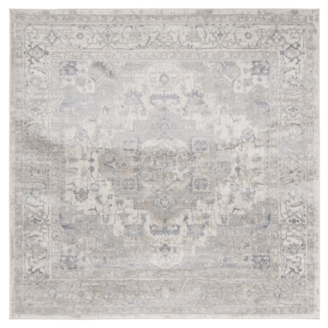 SAFAVIEH Brentwood Collection BNT851J Ivory / Grey Rug Image 4