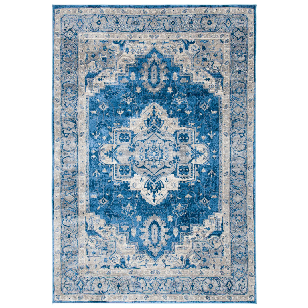 SAFAVIEH Brentwood Collection BNT851M Blue / Grey Rug Image 9