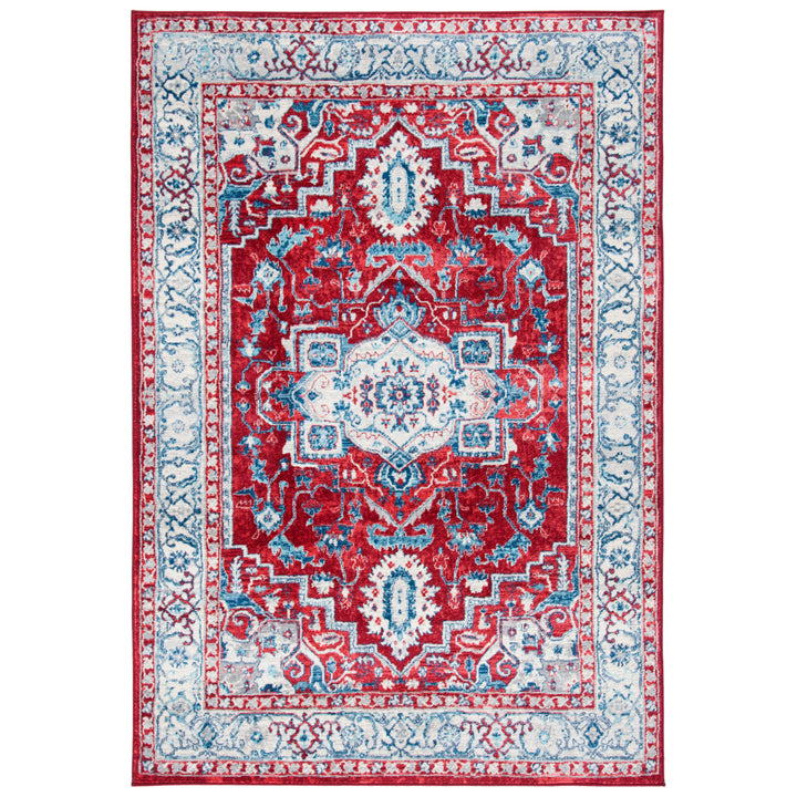 SAFAVIEH Brentwood Collection BNT851Q Red / Beige Rug Image 1