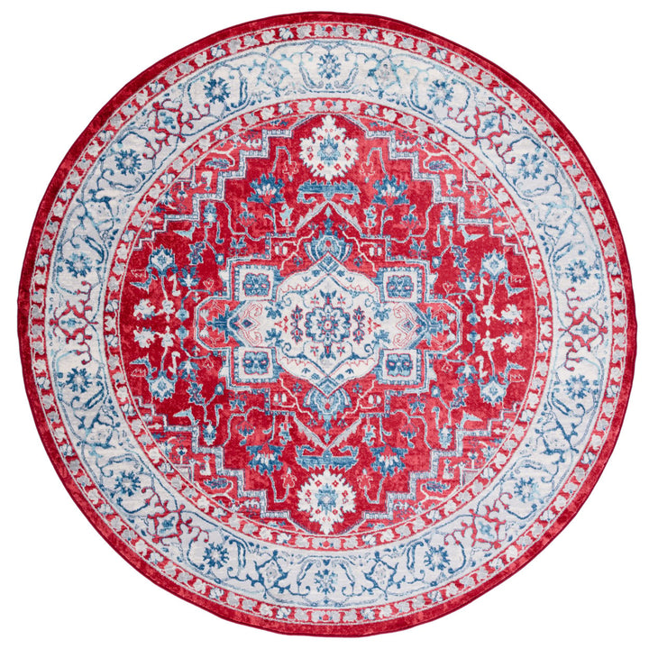 SAFAVIEH Brentwood Collection BNT851Q Red / Beige Rug Image 1