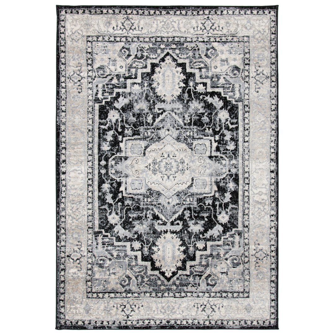 SAFAVIEH Brentwood Collection BNT851Z Black / Grey Rug Image 1