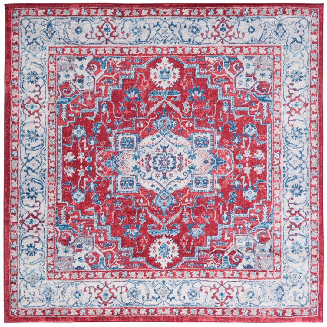 SAFAVIEH Brentwood Collection BNT851Q Red / Beige Rug Image 3