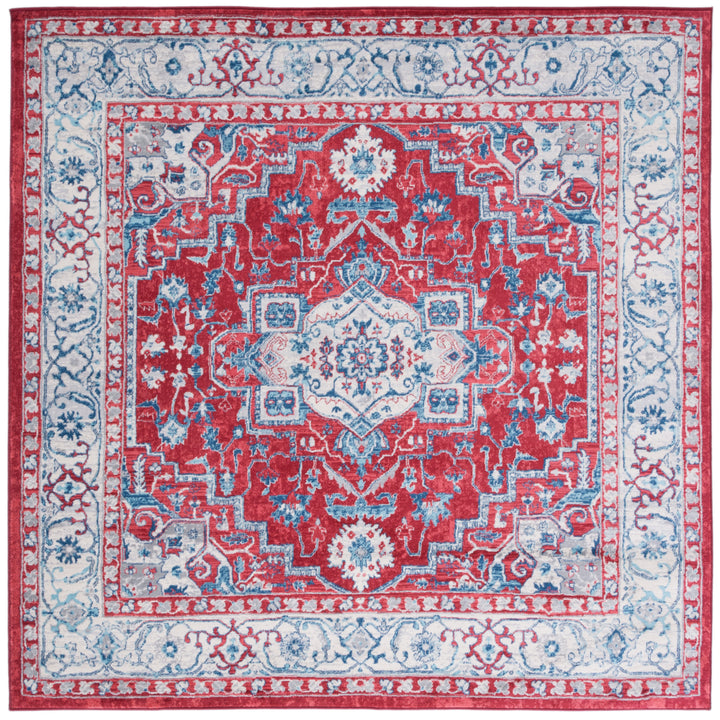 SAFAVIEH Brentwood Collection BNT851Q Red / Beige Rug Image 3