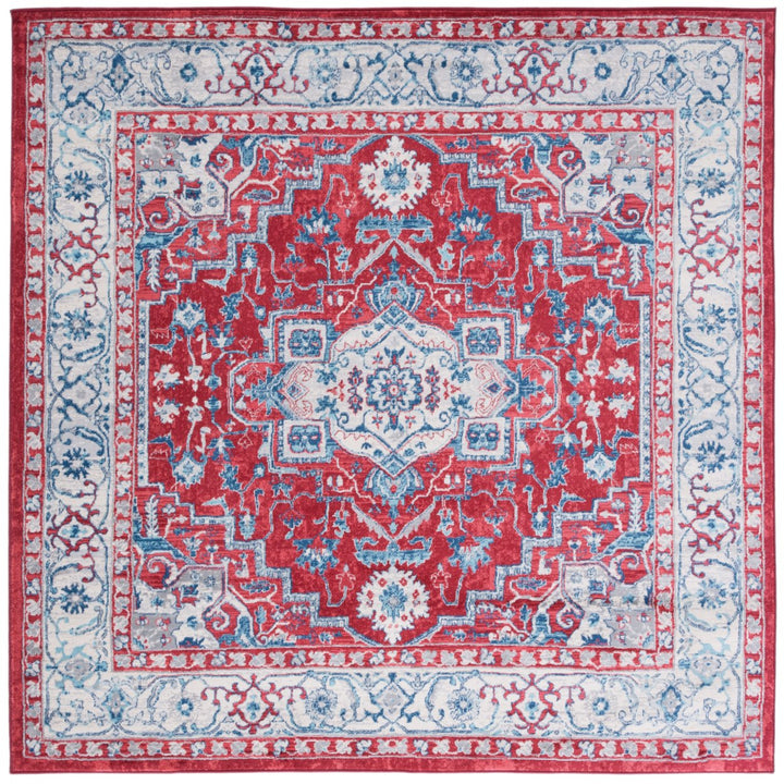 SAFAVIEH Brentwood Collection BNT851Q Red / Beige Rug Image 1