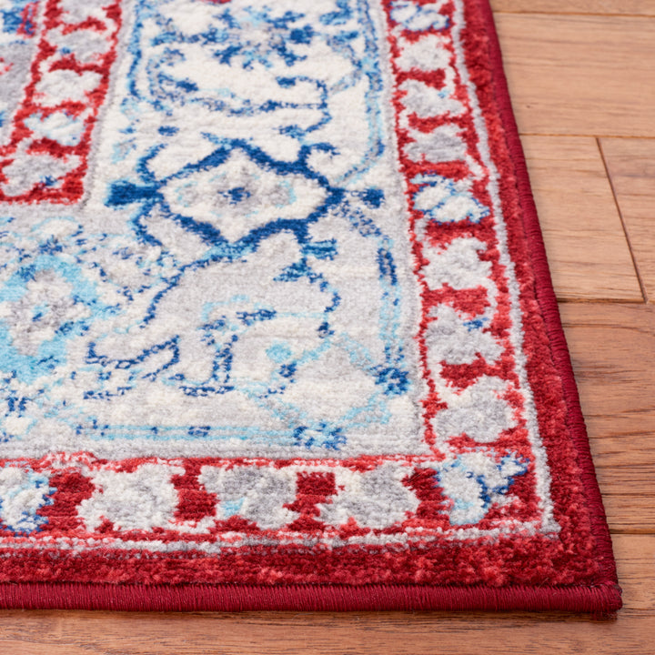 SAFAVIEH Brentwood Collection BNT851Q Red / Beige Rug Image 4