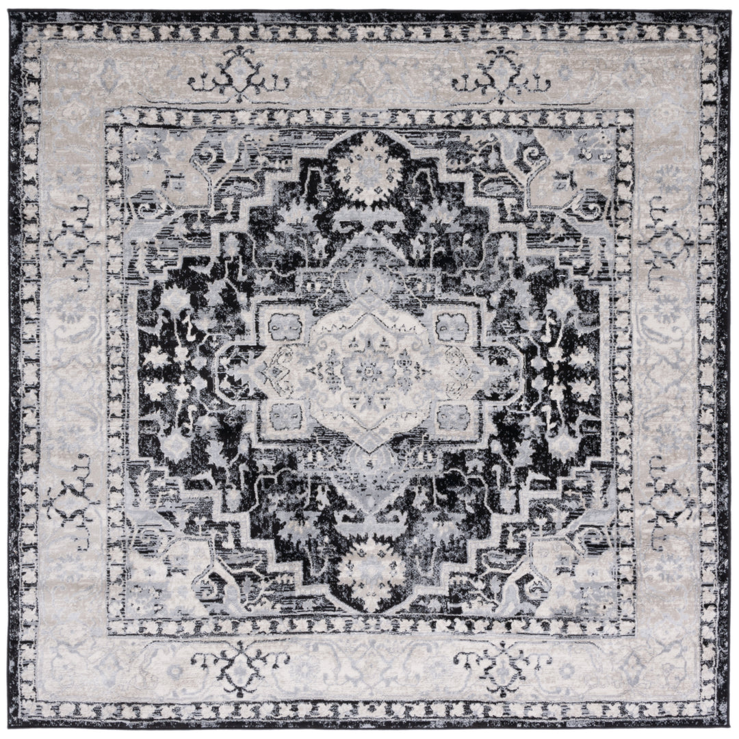 SAFAVIEH Brentwood Collection BNT851Z Black / Grey Rug Image 2