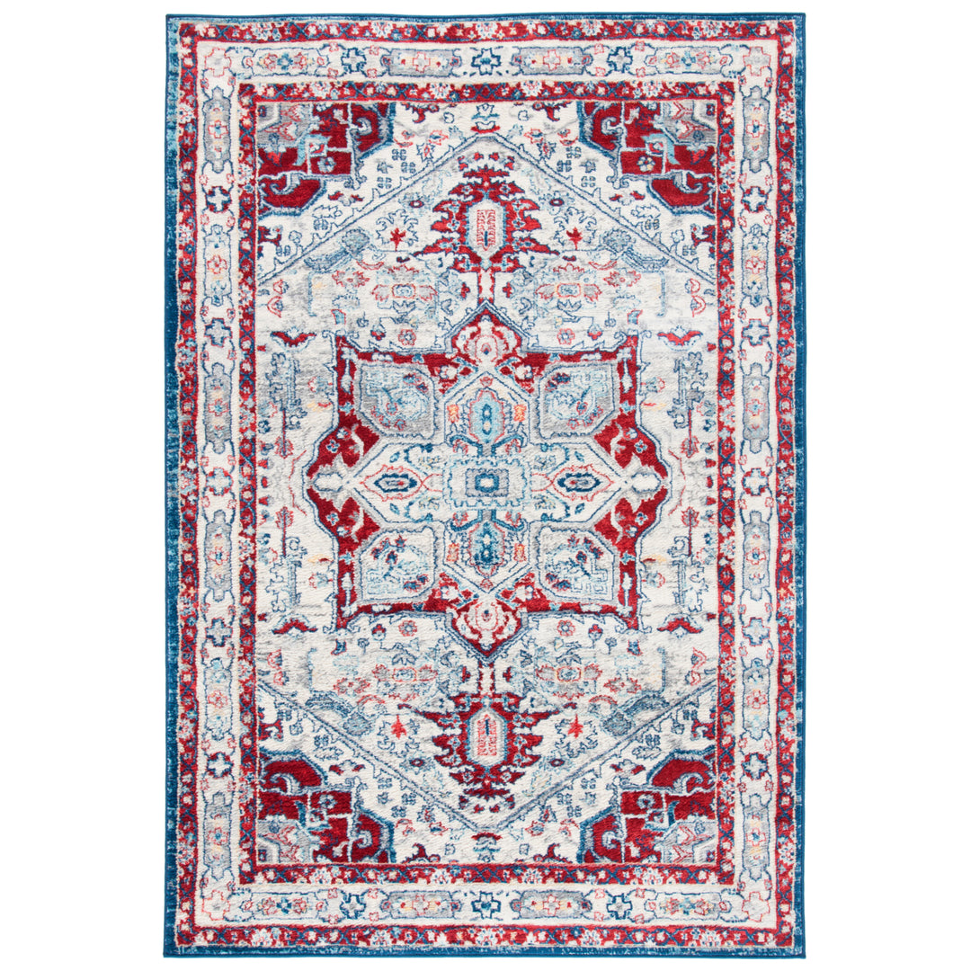 SAFAVIEH Brentwood Collection BNT852E Ivory / Red Rug Image 1