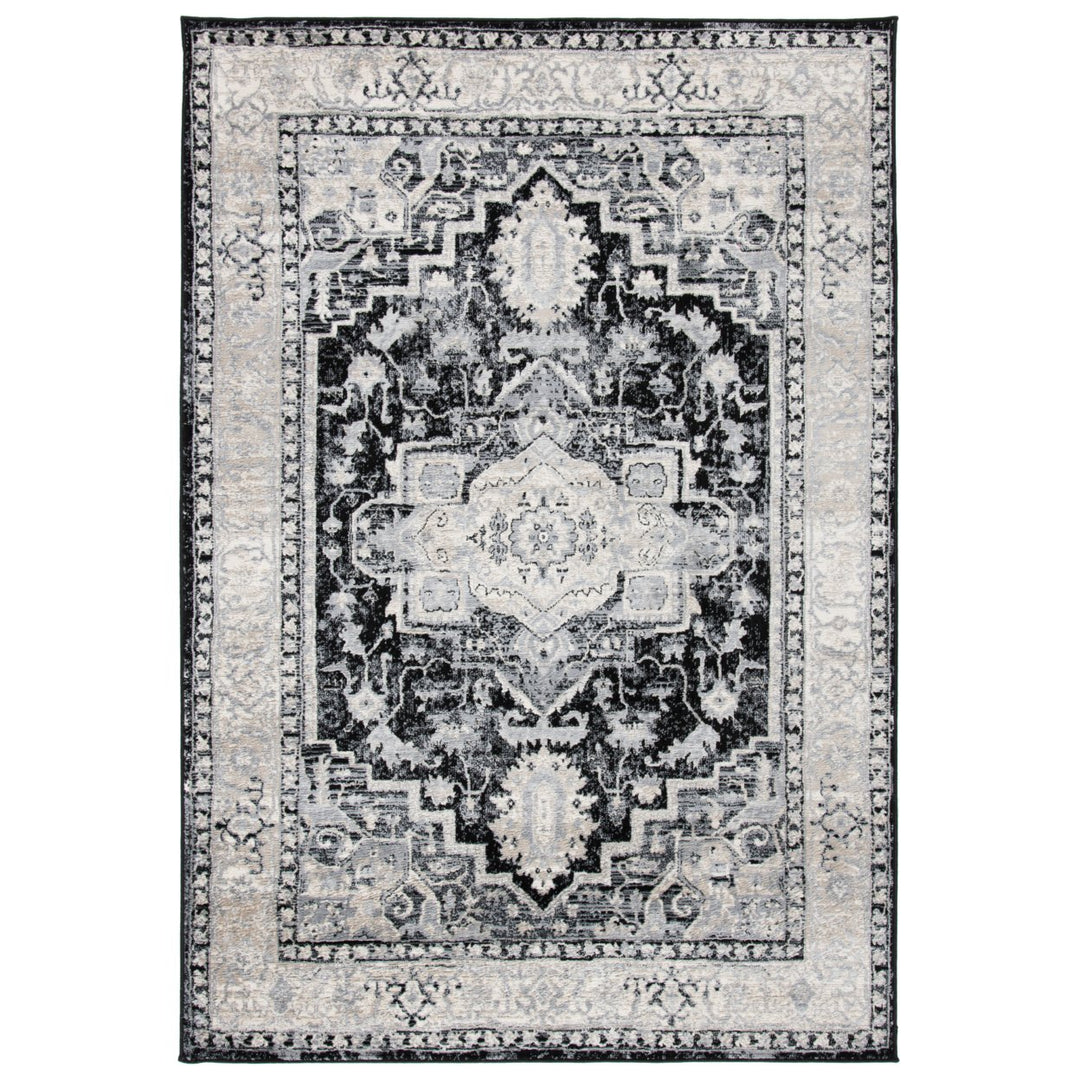 SAFAVIEH Brentwood Collection BNT851Z Black / Grey Rug Image 6