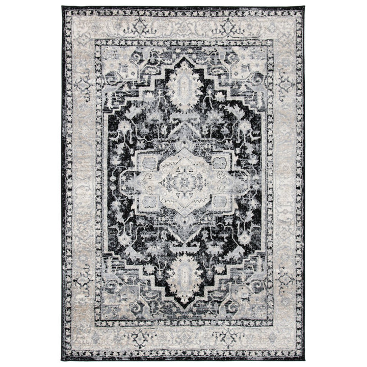 SAFAVIEH Brentwood Collection BNT851Z Black / Grey Rug Image 1