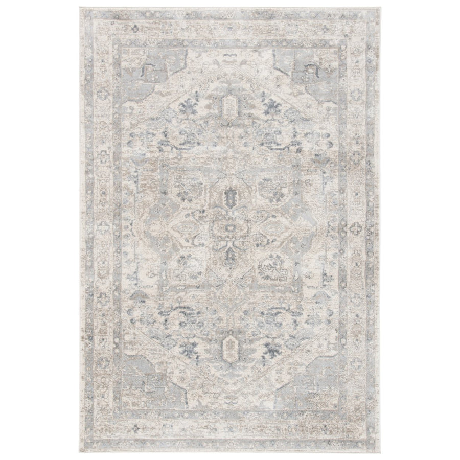 SAFAVIEH Brentwood Collection BNT852D Ivory / Grey Rug Image 1