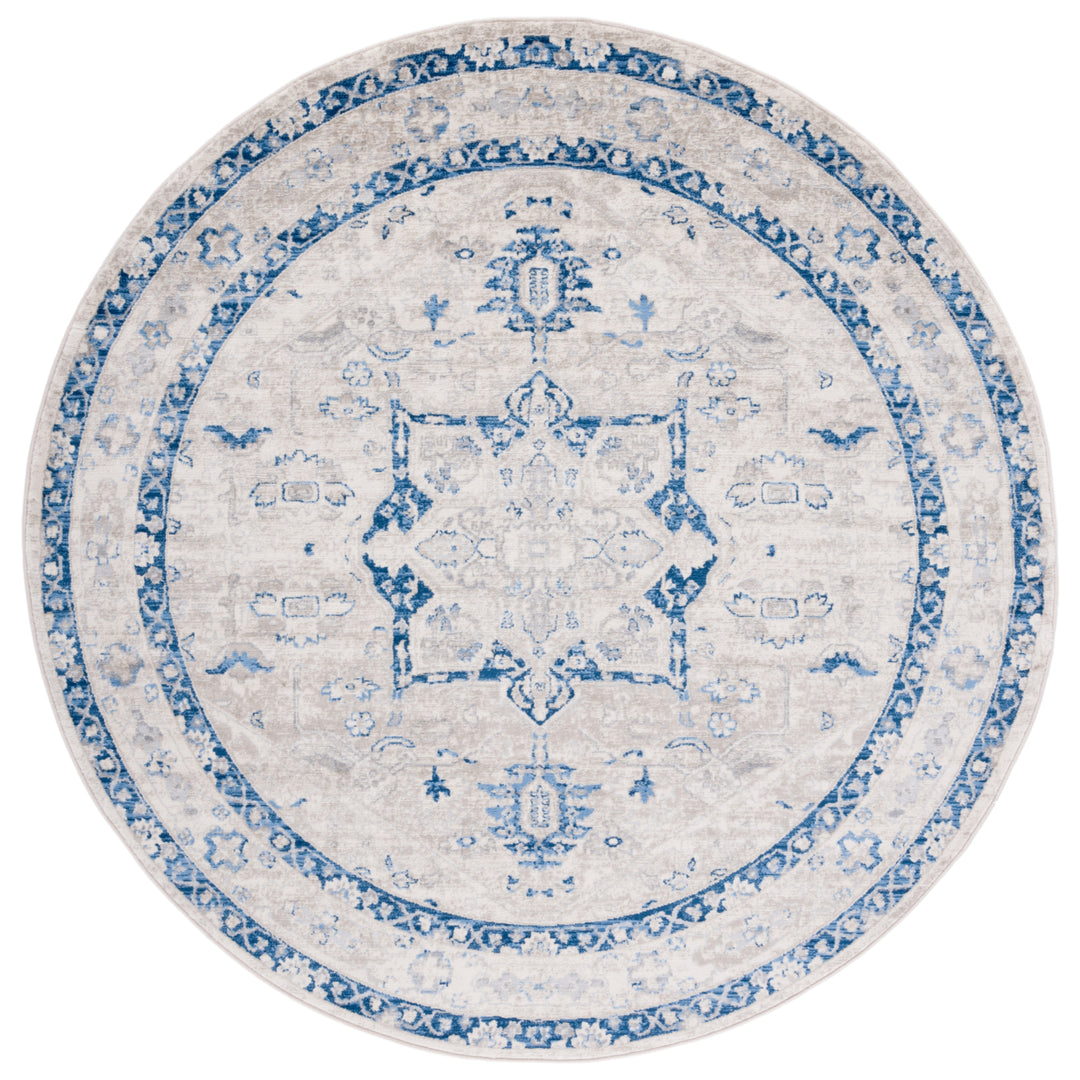 SAFAVIEH Brentwood Collection BNT852C Beige / Blue Rug Image 3