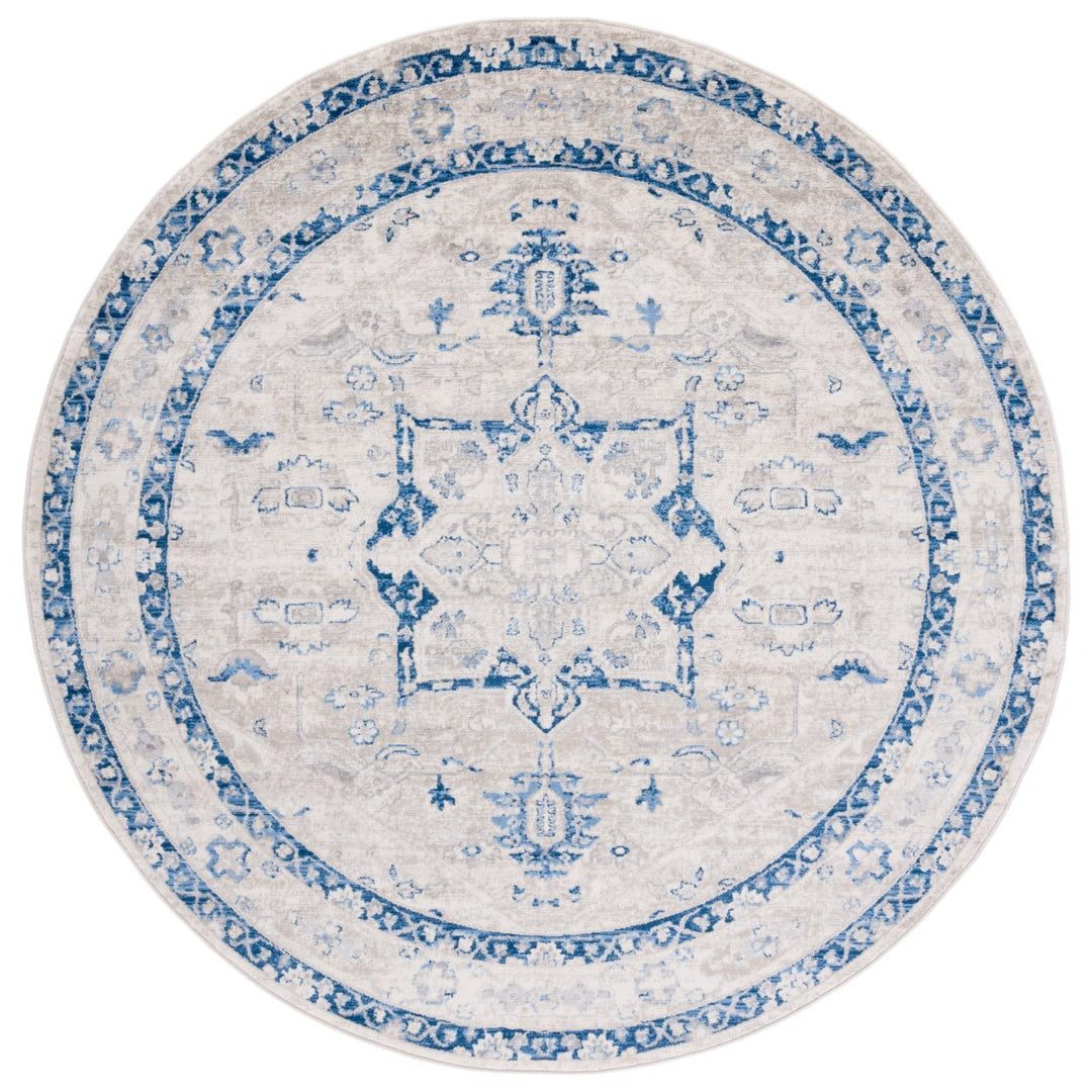 SAFAVIEH Brentwood Collection BNT852C Beige / Blue Rug Image 1