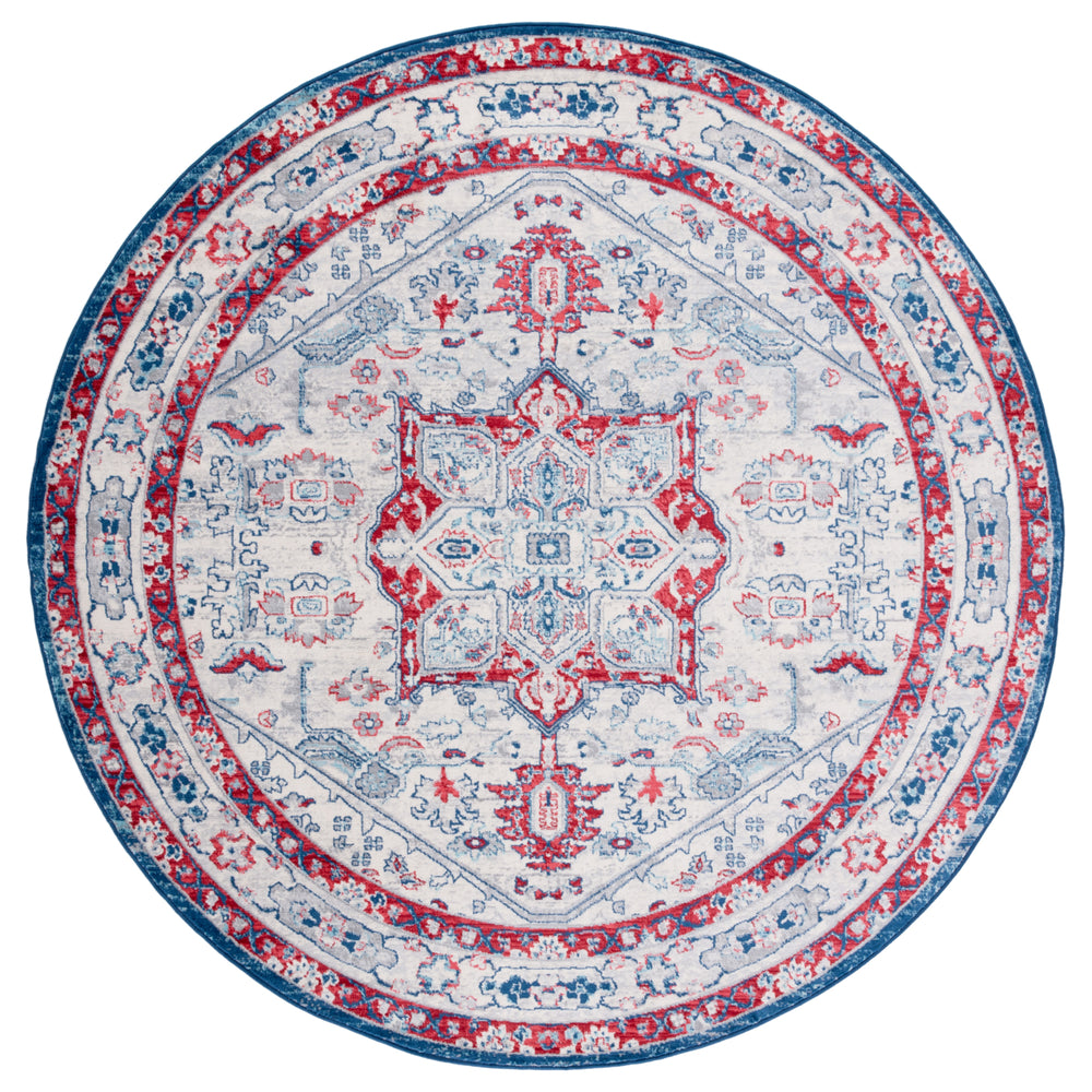 SAFAVIEH Brentwood Collection BNT852E Ivory / Red Rug Image 2