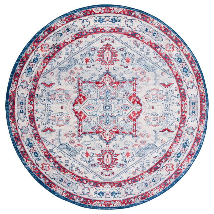 SAFAVIEH Brentwood Collection BNT852E Ivory / Red Rug Image 1