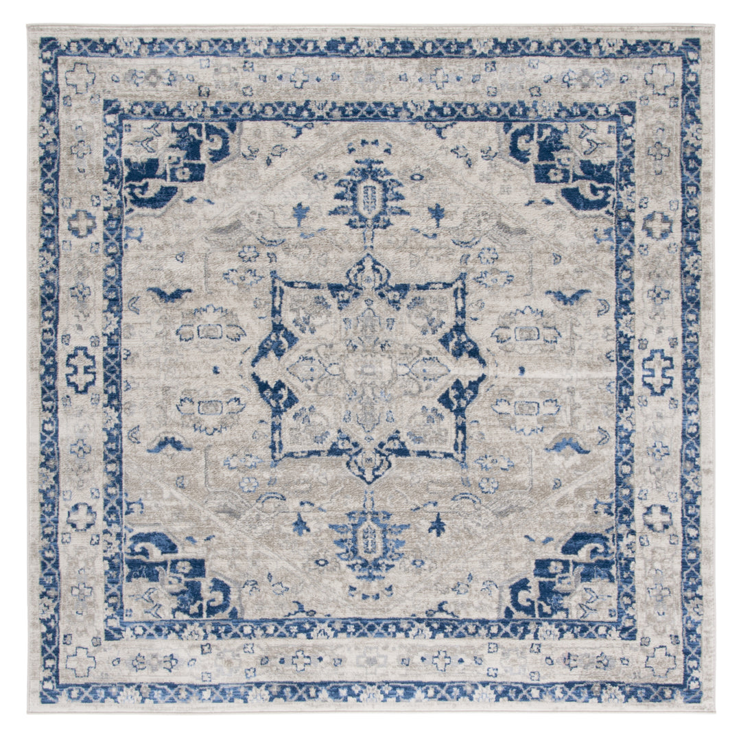 SAFAVIEH Brentwood Collection BNT852C Beige / Blue Rug Image 5