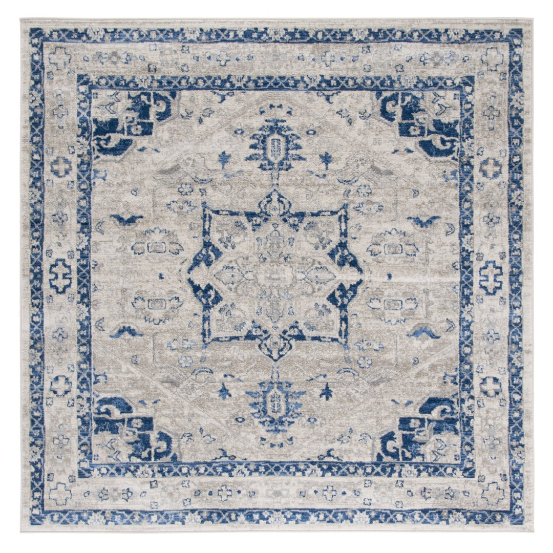 SAFAVIEH Brentwood Collection BNT852C Beige / Blue Rug Image 1