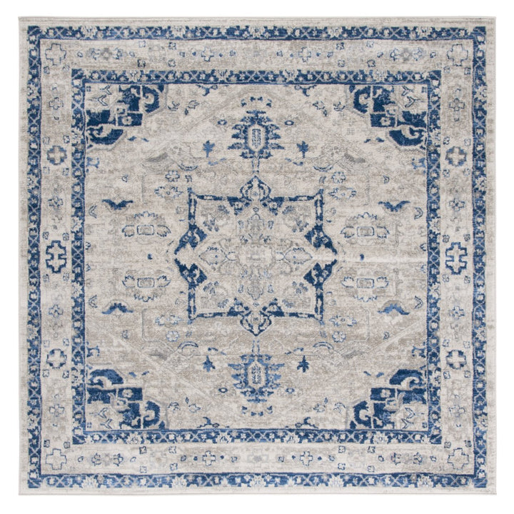 SAFAVIEH Brentwood Collection BNT852C Beige / Blue Rug Image 1