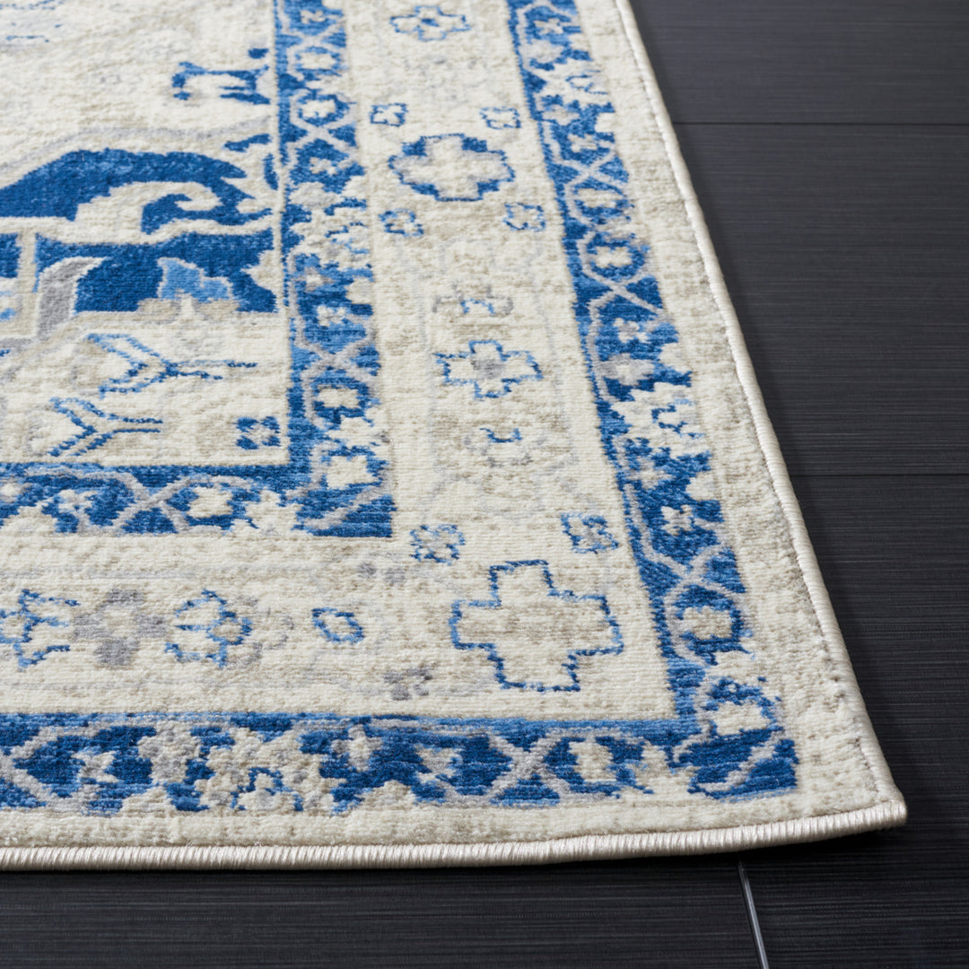 SAFAVIEH Brentwood Collection BNT852C Beige / Blue Rug Image 6