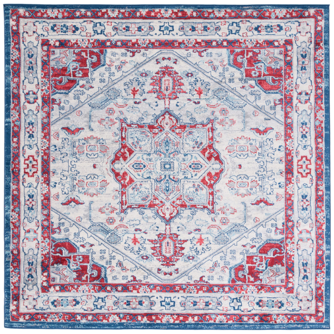 SAFAVIEH Brentwood Collection BNT852E Ivory / Red Rug Image 3