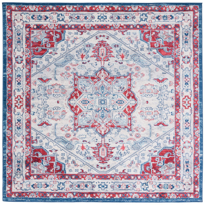 SAFAVIEH Brentwood Collection BNT852E Ivory / Red Rug Image 1