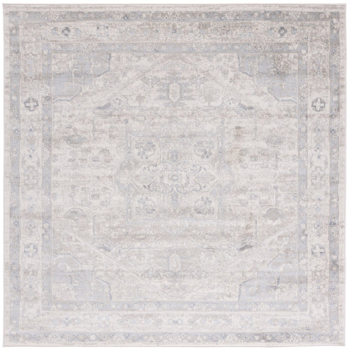 SAFAVIEH Brentwood Collection BNT852D Ivory / Grey Rug Image 3