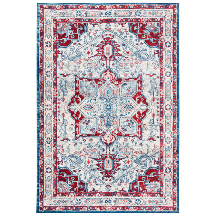 SAFAVIEH Brentwood Collection BNT852E Ivory / Red Rug Image 7