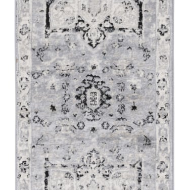 SAFAVIEH Brentwood Collection BNT852H Silver / Black Rug Image 4