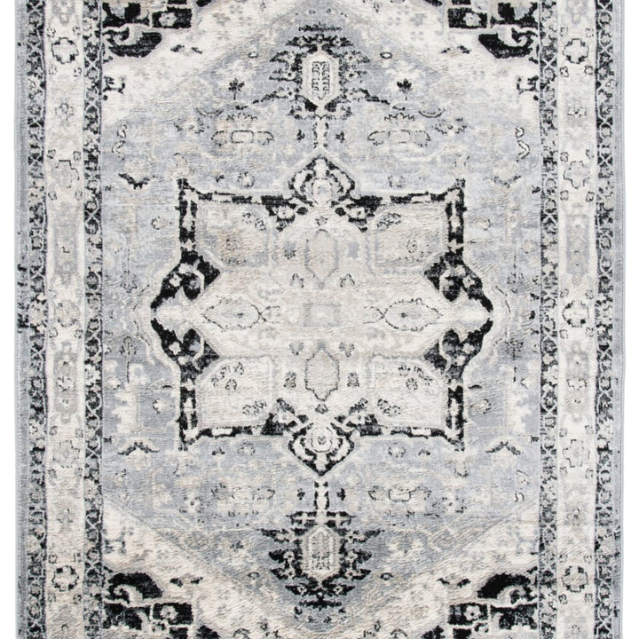 SAFAVIEH Brentwood Collection BNT852H Silver / Black Rug Image 9