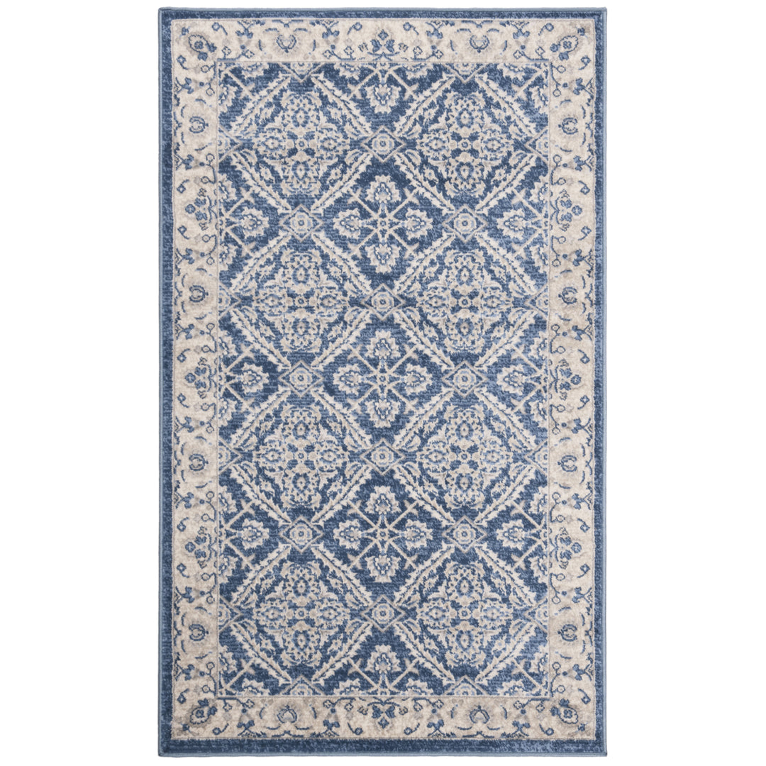 SAFAVIEH Brentwood Collection BNT863N Navy / Creme Rug Image 8