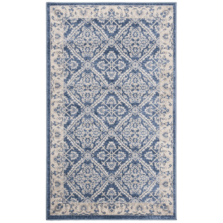 SAFAVIEH Brentwood Collection BNT863N Navy / Creme Rug Image 1