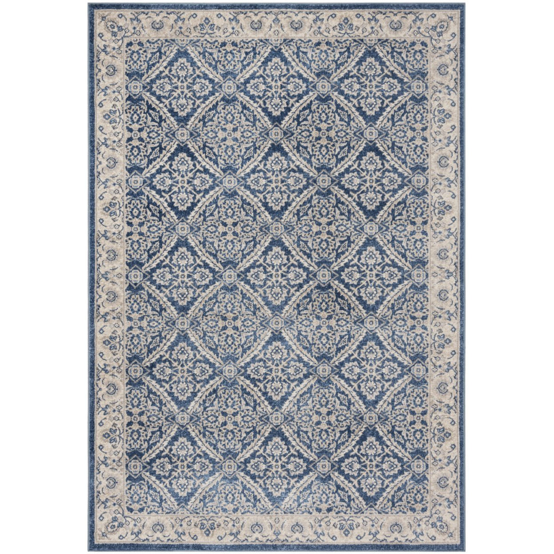 SAFAVIEH Brentwood Collection BNT863N Navy / Creme Rug Image 1