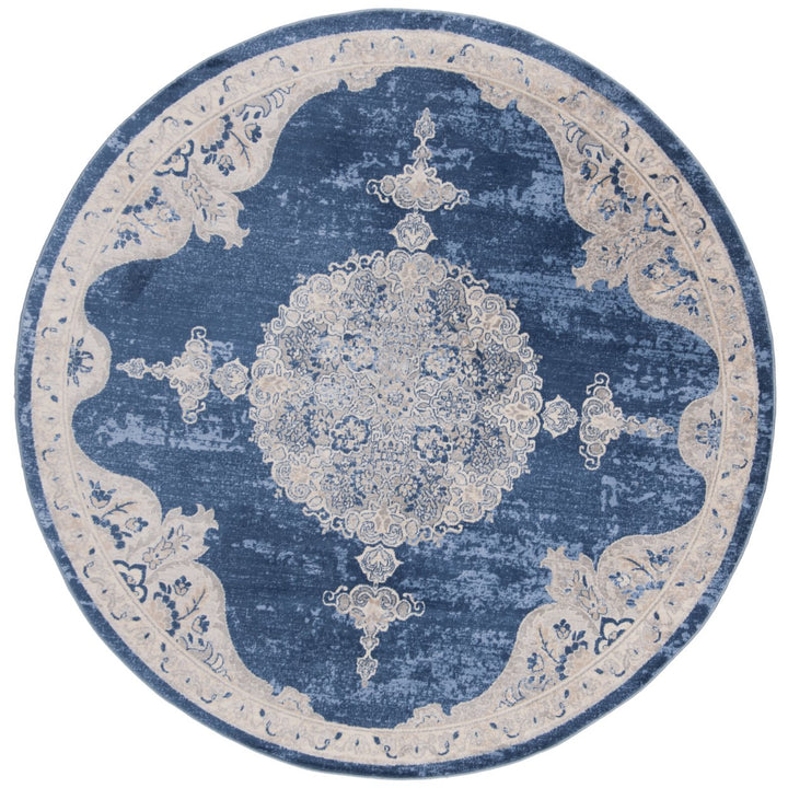 SAFAVIEH Brentwood BNT867M Navy / Light Grey Rug Image 1