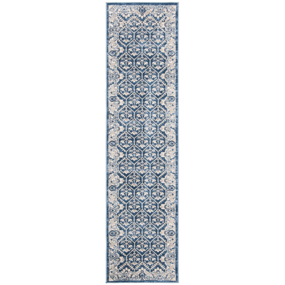 SAFAVIEH Brentwood BNT869M Navy / Light Grey Rug Image 1