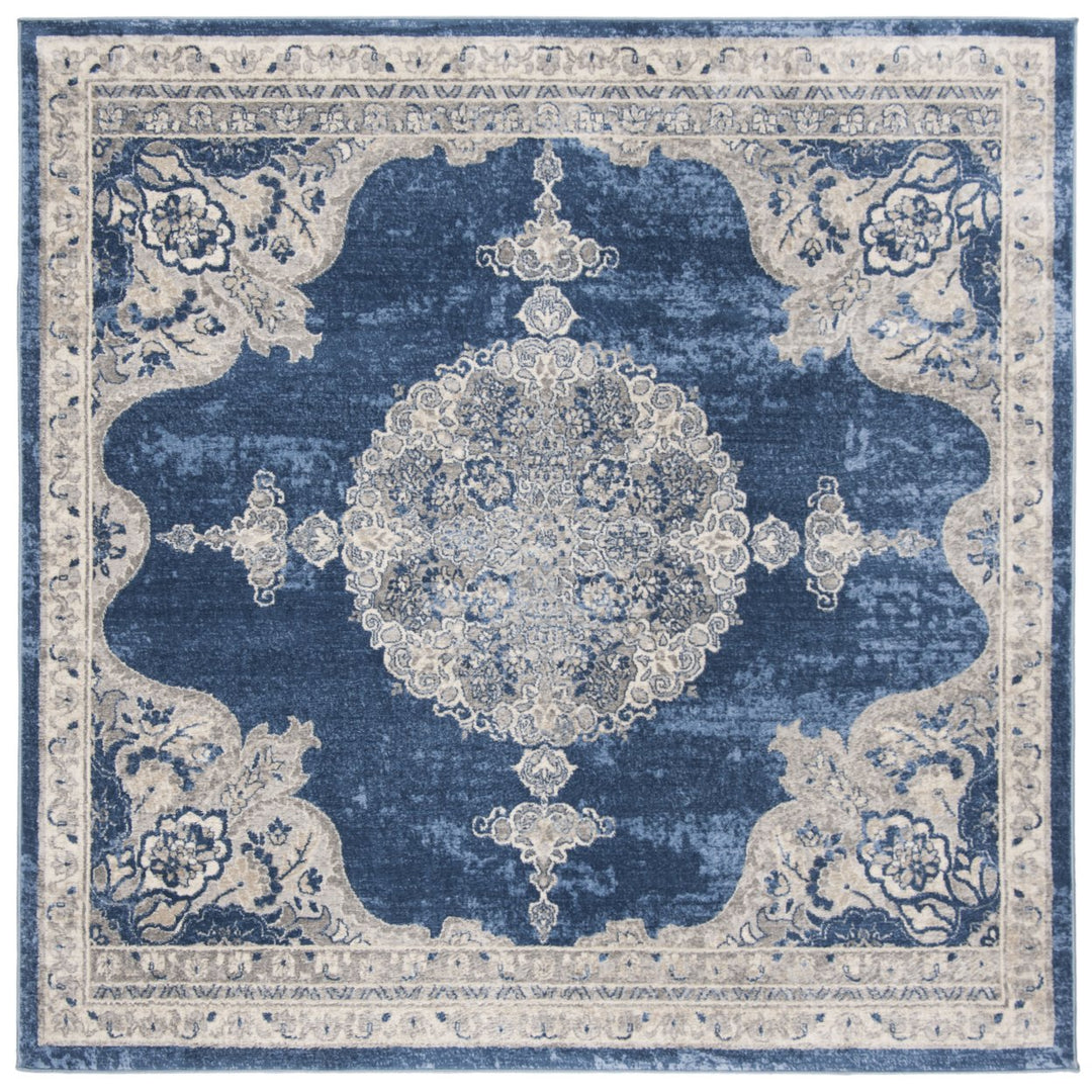 SAFAVIEH Brentwood BNT867M Navy / Light Grey Rug Image 1