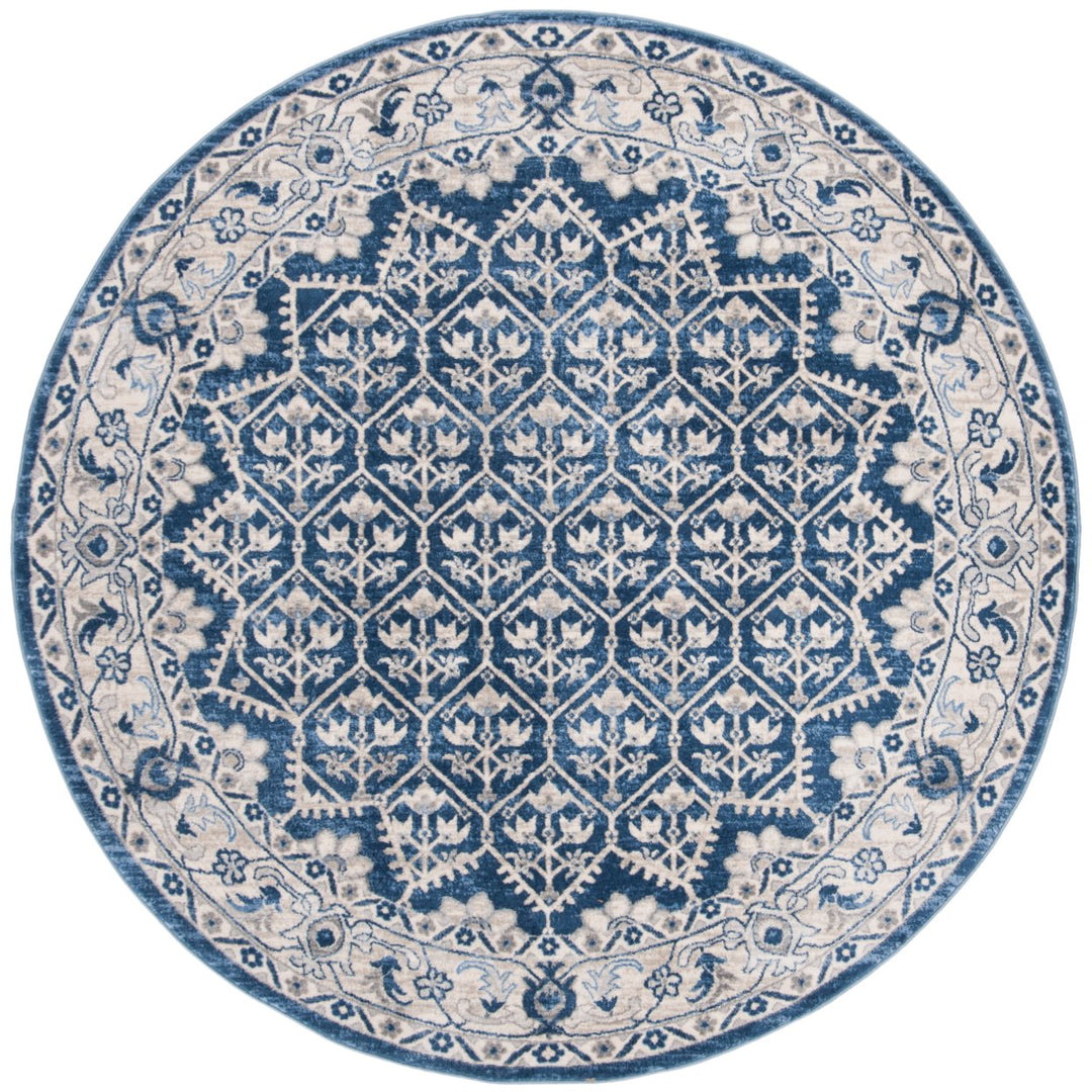 SAFAVIEH Brentwood BNT869M Navy / Light Grey Rug Image 1