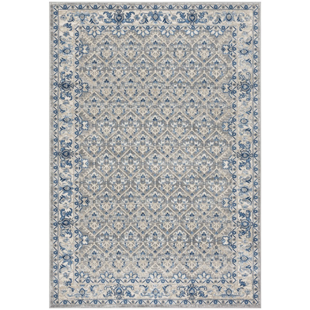 SAFAVIEH Brentwood BNT869G Light Grey / Blue Rug Image 1