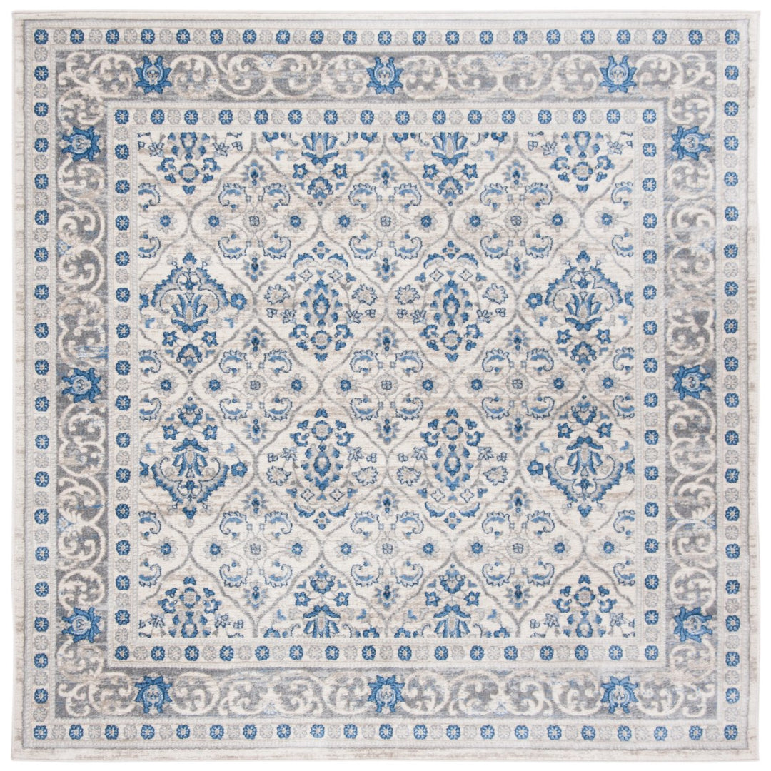 SAFAVIEH Brentwood BNT870G Light Grey / Blue Rug Image 6