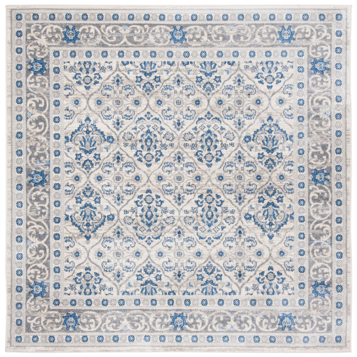 SAFAVIEH Brentwood BNT870G Light Grey / Blue Rug Image 6