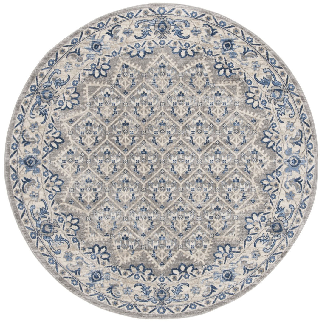 SAFAVIEH Brentwood BNT869G Light Grey / Blue Rug Image 1