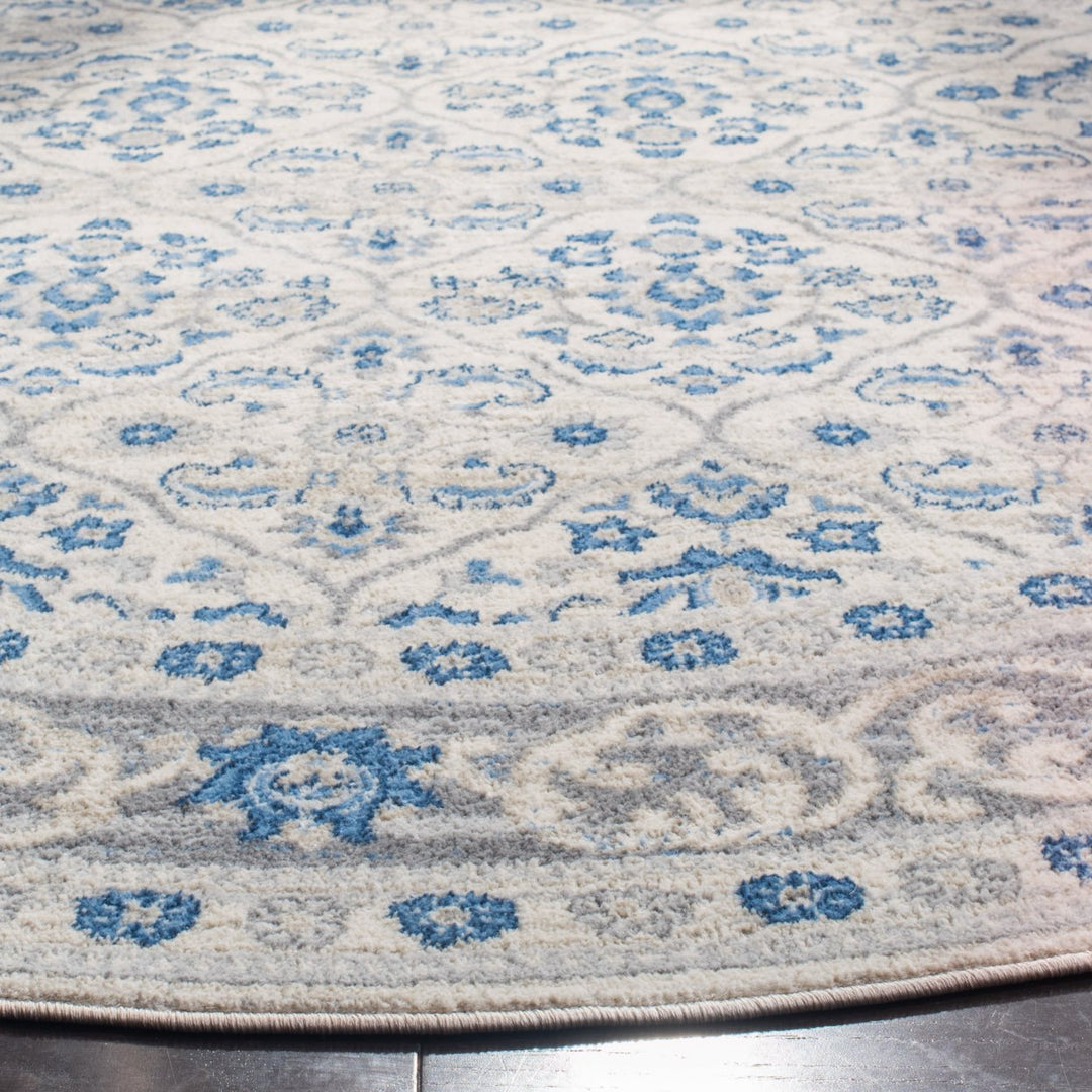 SAFAVIEH Brentwood BNT870G Light Grey / Blue Rug Image 8