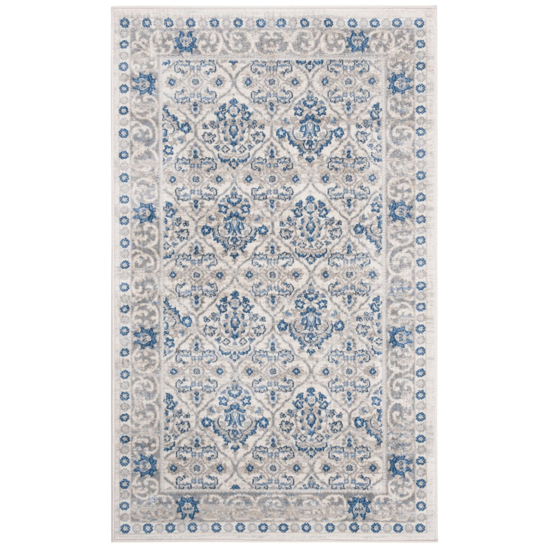 SAFAVIEH Brentwood BNT870G Light Grey / Blue Rug Image 9