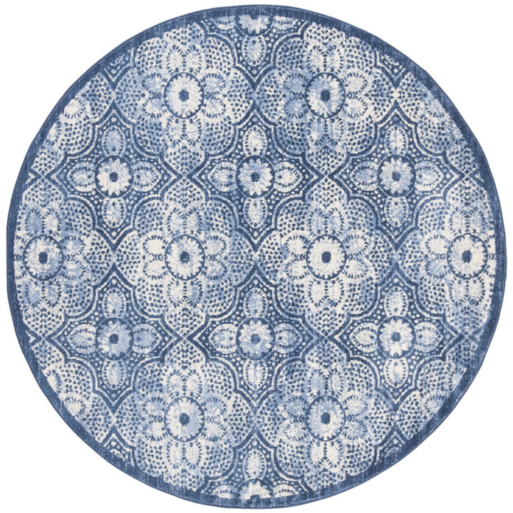 SAFAVIEH Brentwood Collection BNT862N Navy / Creme Rug Image 1