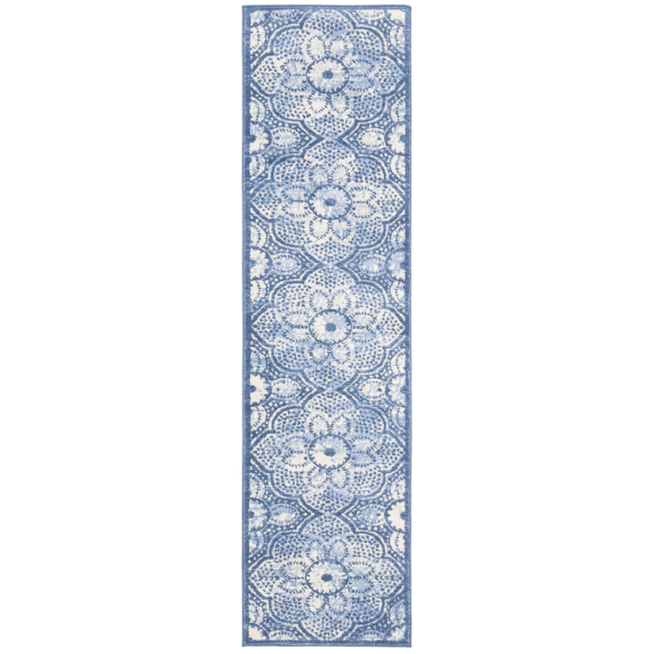 SAFAVIEH Brentwood Collection BNT862N Navy / Creme Rug Image 5