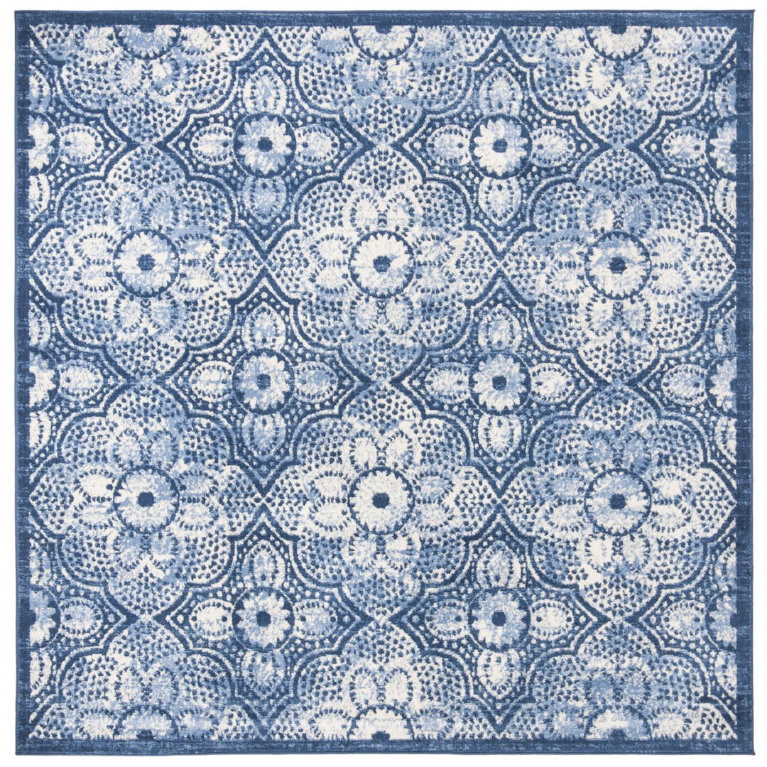 SAFAVIEH Brentwood Collection BNT862N Navy / Creme Rug Image 1