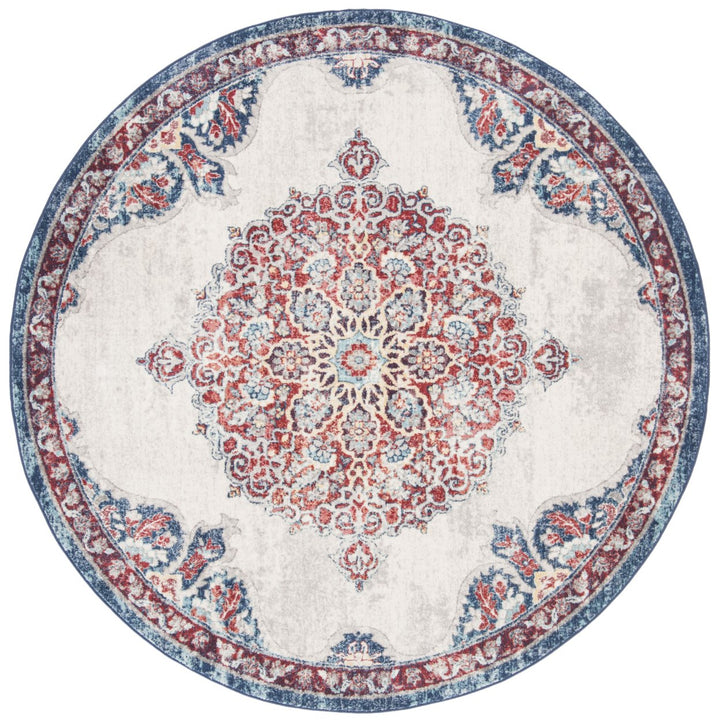 SAFAVIEH Brentwood Collection BNT867A Ivory / Red Rug Image 4