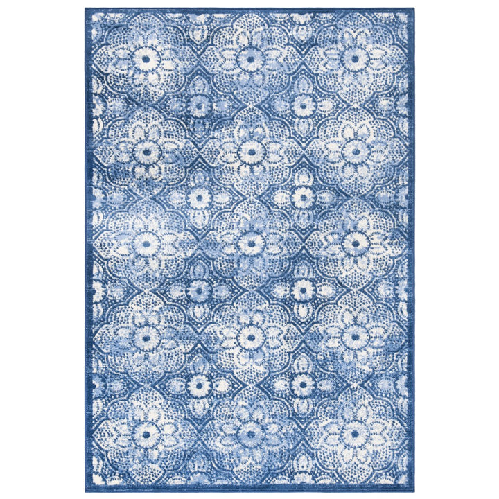 SAFAVIEH Brentwood Collection BNT862N Navy / Creme Rug Image 8