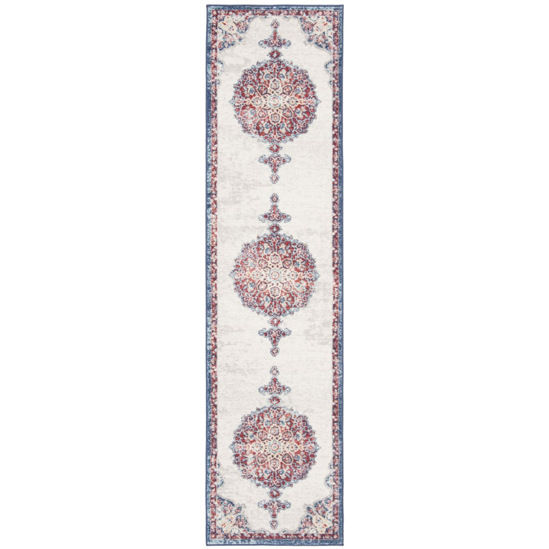 SAFAVIEH Brentwood Collection BNT867A Ivory / Red Rug Image 5