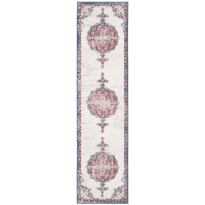 SAFAVIEH Brentwood Collection BNT867A Ivory / Red Rug Image 5