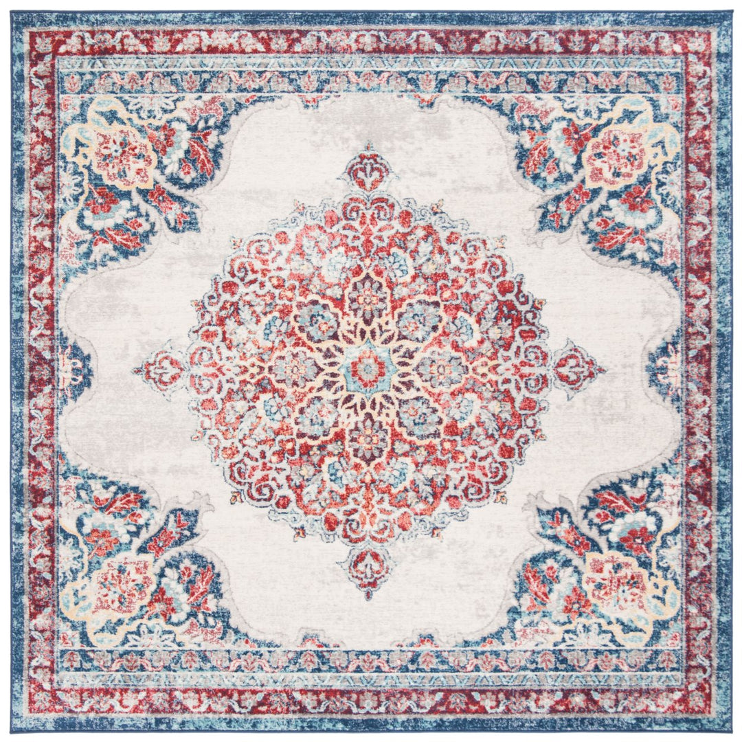 SAFAVIEH Brentwood Collection BNT867A Ivory / Red Rug Image 6