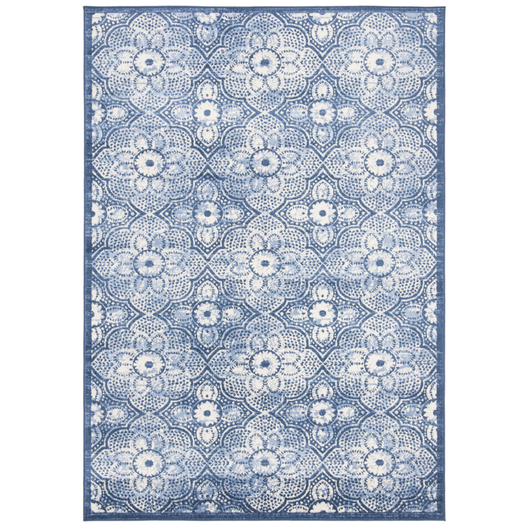 SAFAVIEH Brentwood Collection BNT862N Navy / Creme Rug Image 9